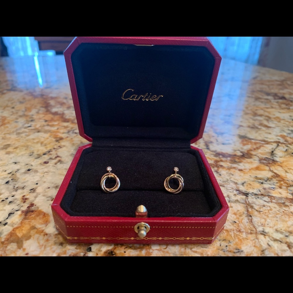 Cartier Trinity Earrings—Brand New in Box